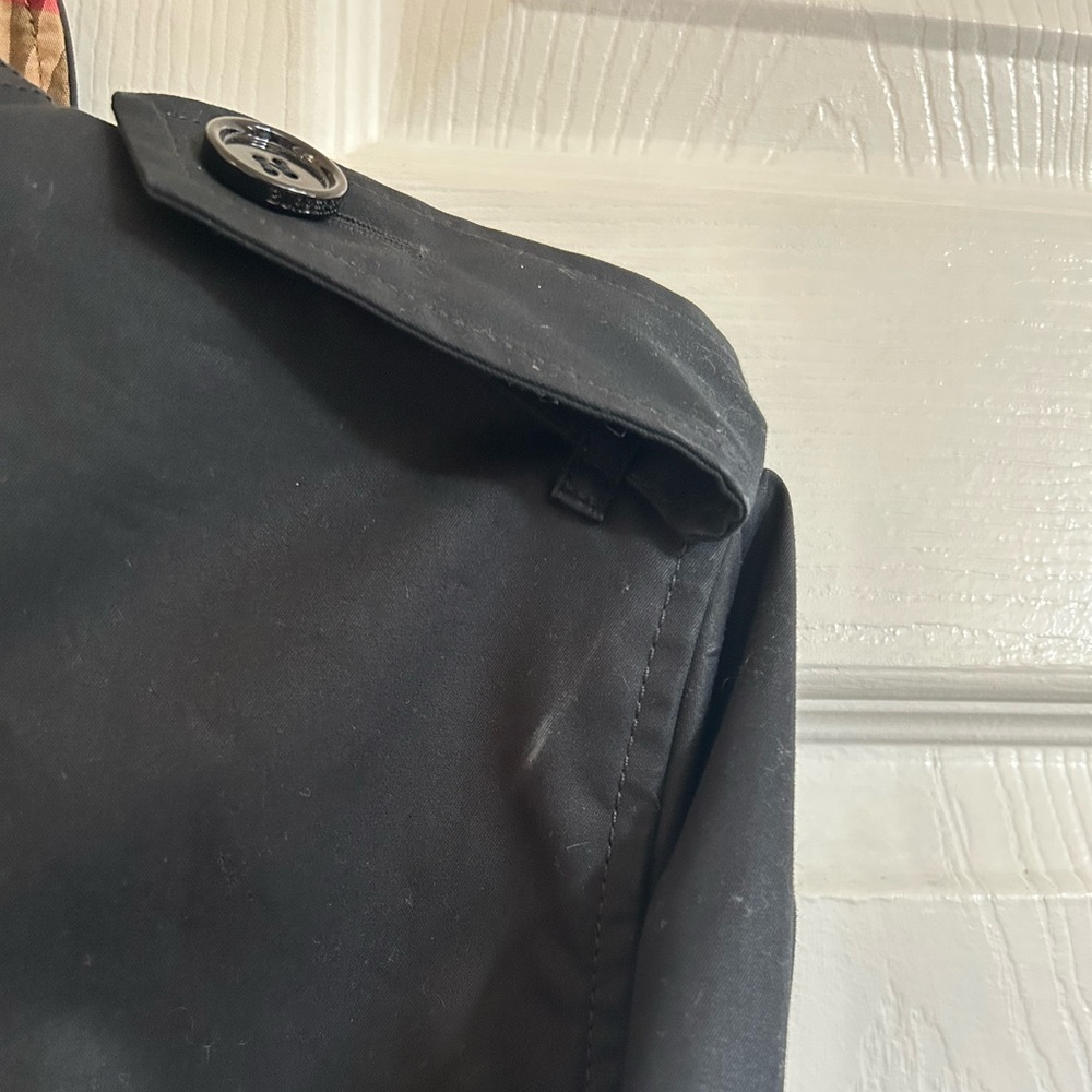 Black Burberry Trench Coat - Picture 8 of 9
